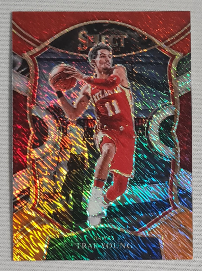 Trae Young - 2021 Panini Select Basketball NBA Atlanta Hawks #2 Concourse Shimmer Prizm