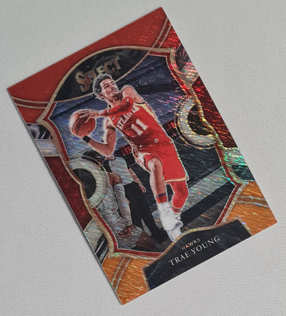 Trae Young - 2021 Panini Select Basketball NBA Atlanta Hawks #2 Concourse Shimmer Prizm
