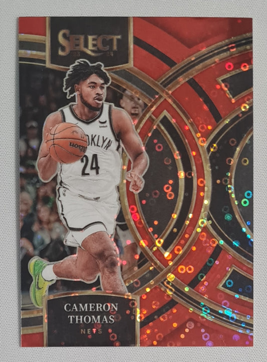 Cameron Thomas - 2023/24 Panini Select Basketball NBA Nets Brooklyn #195 Premier /49 Red Disco Refractor