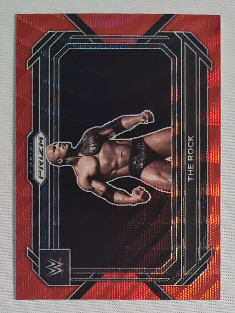 The Rock - 2023 Panini Prizm WWE Wrestling Legends  #41 Red Prizm