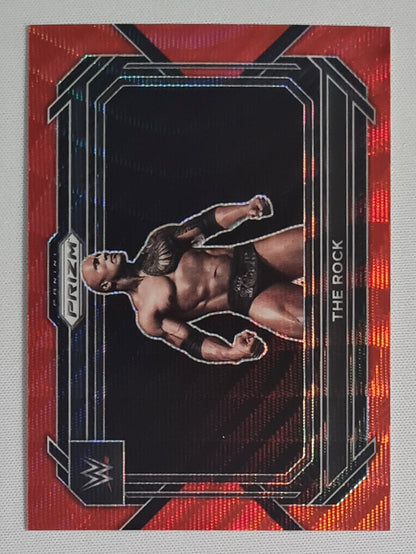 The Rock - 2023 Panini Prizm WWE Wrestling Legends  #41 Red Prizm