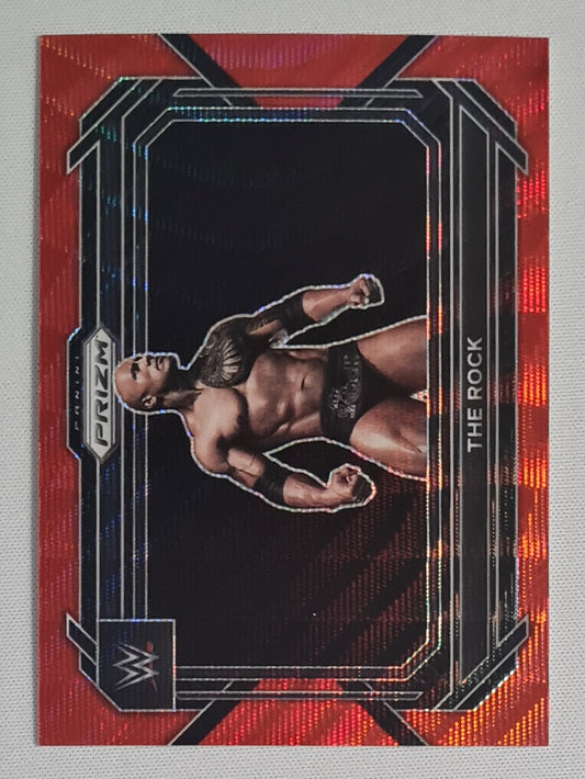 The Rock - 2023 Panini Prizm WWE Wrestling Legends  #41 Red Prizm