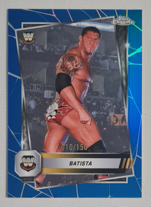 Batista - 2025 Topps WWE Wrestling Legends #43 Blue Laser Refractor /150