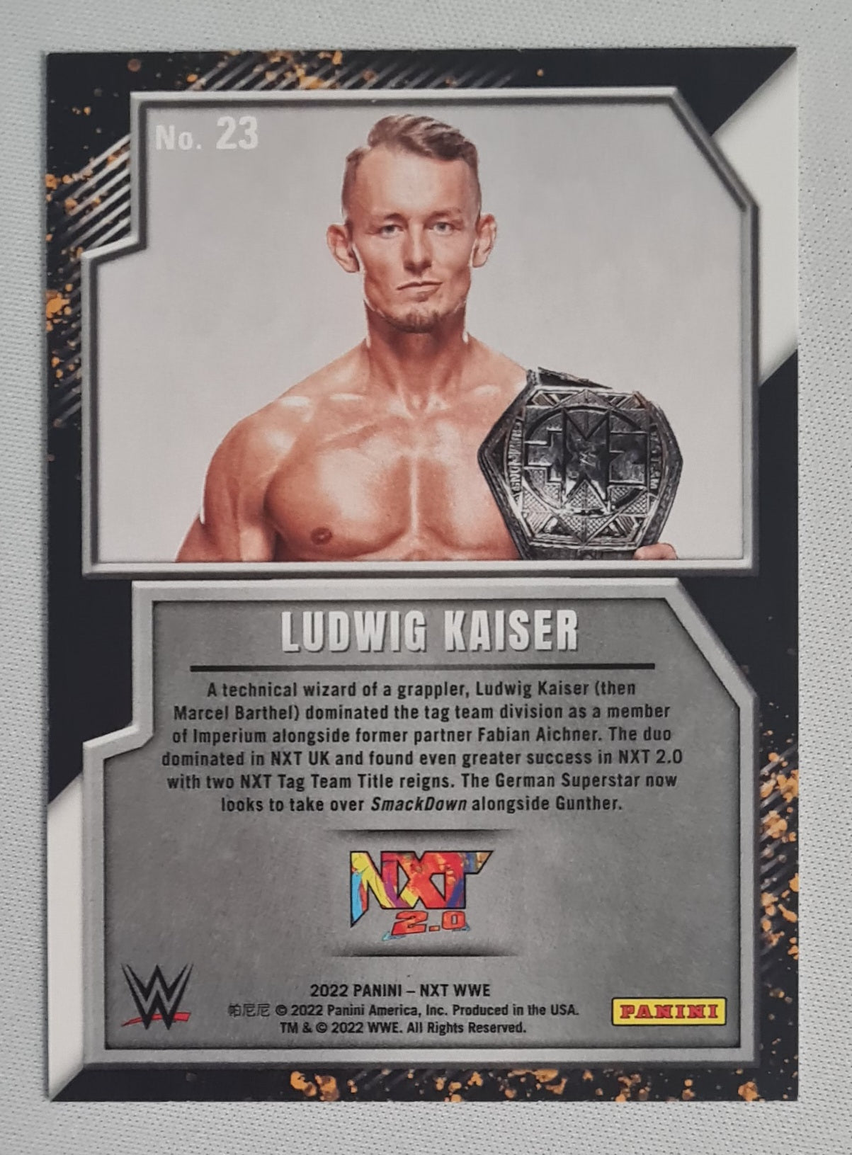 Ludwig Kaiser - 2022 Panini WWE Wrestling NXT 2.0 #23