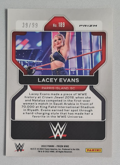 Lacey Evans - 2022 Panini Prizm WWE Wrestling #189 Orange Prizm /99