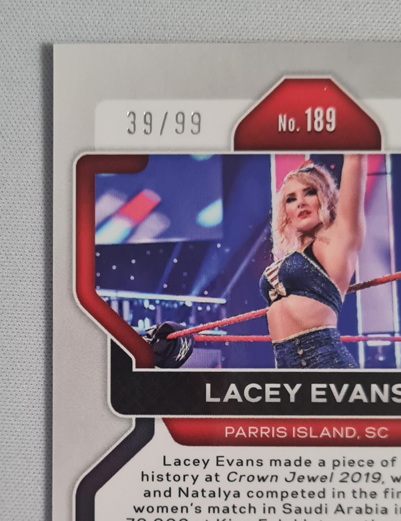 Lacey Evans - 2022 Panini Prizm WWE Wrestling #189 Orange Prizm /99