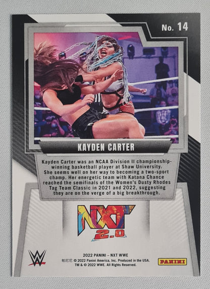 Kayden Carter - 2022 Panini WWE Wrestling NXT 2.0 #14