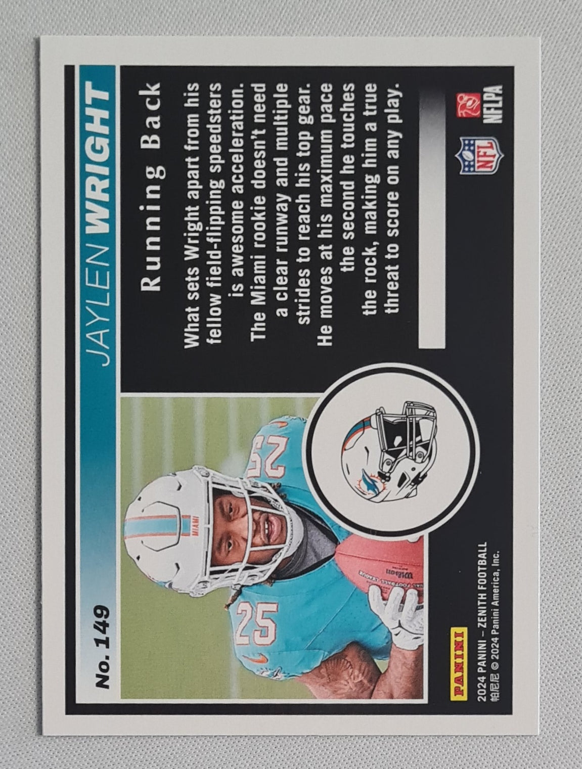 Jaylen Wright - 2024 Panini Zenith (RC) #149