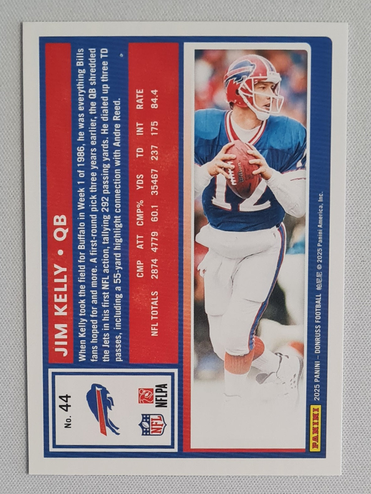 Jim Kelly - 2025 Panini Donruss Purple #44
