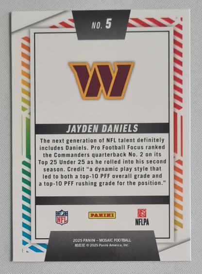Jayden Daniels - 2025 Panini Mosiac Men of Mastery #5