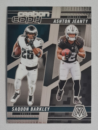 Saquon Barkley Ashton Jeanty - 2025 Panini Mosaic Carbon Copy #CC0-8