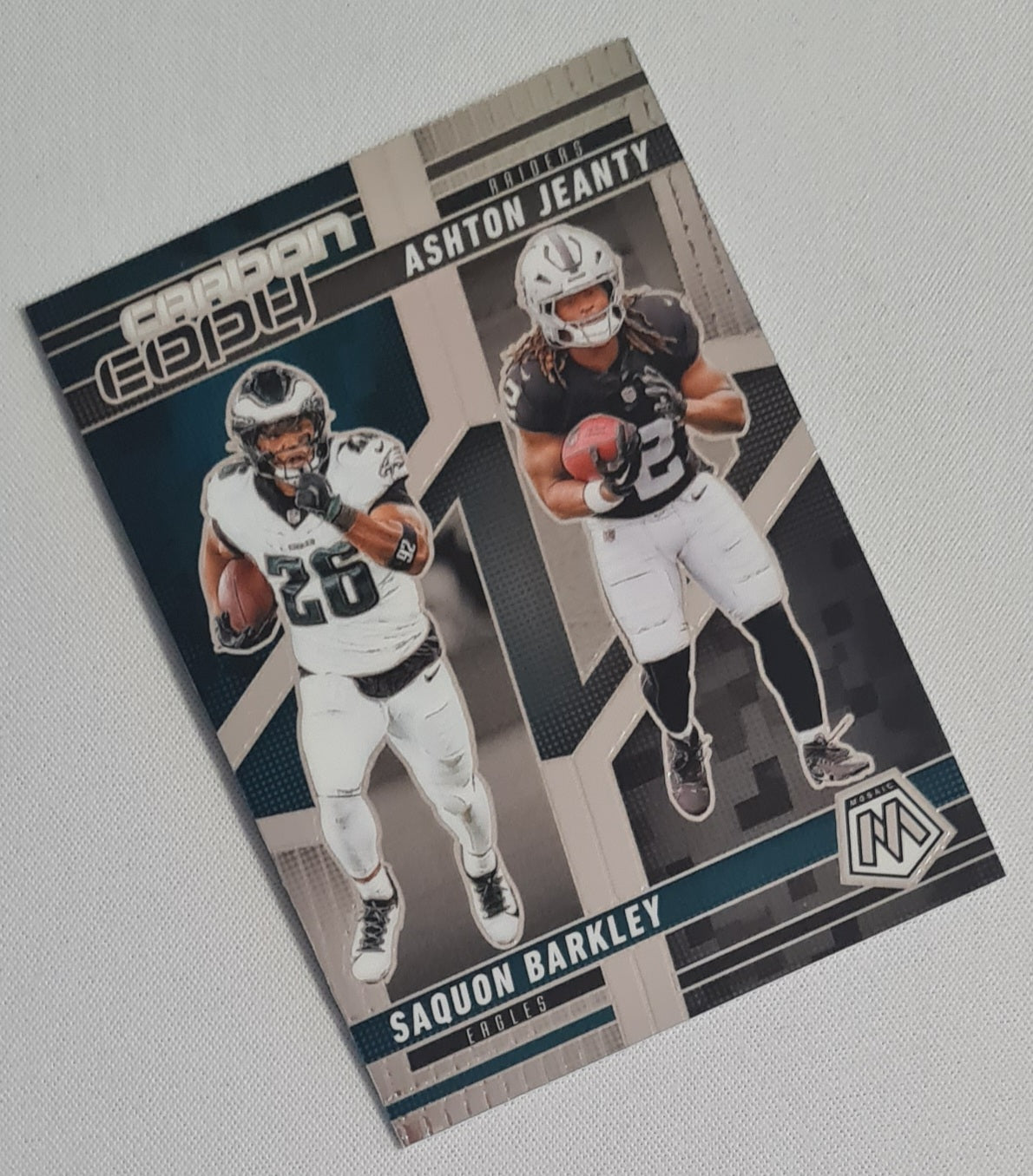 Saquon Barkley Ashton Jeanty - 2025 Panini Mosaic Carbon Copy #CC0-8