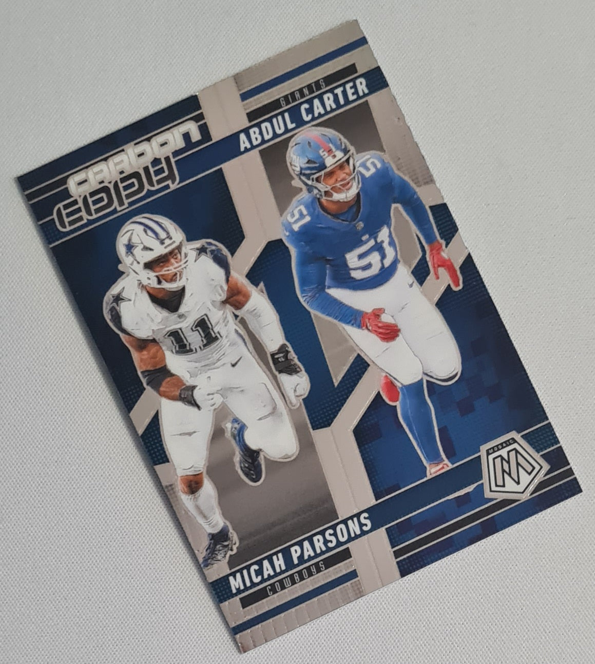 Micha Parsons Abdul Carter - 2025 Panini Mosaic Carbon Copy #CC0-5