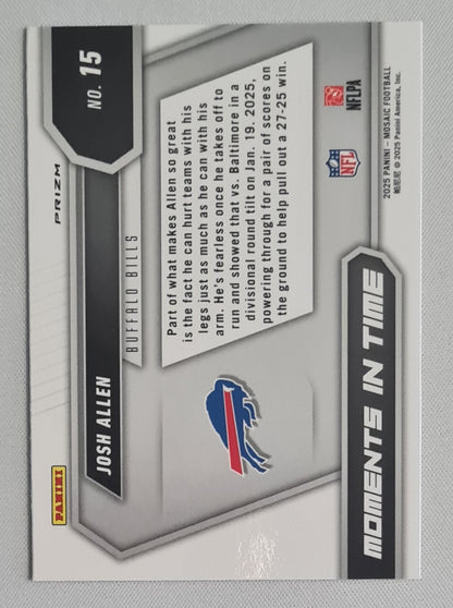Josh Allen - 2025 Panini Mosaic Moments in Time #15