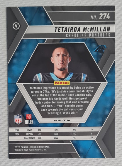 Tetairoa McMillan - 2025 Panini Mosaic (RC) #274