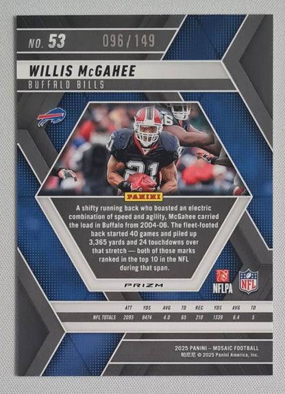 Willis McGahee - 2025 Panini Mosaic /149 #53