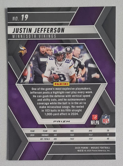 Justin Jefferson - 2025 Panini Mosaic #19