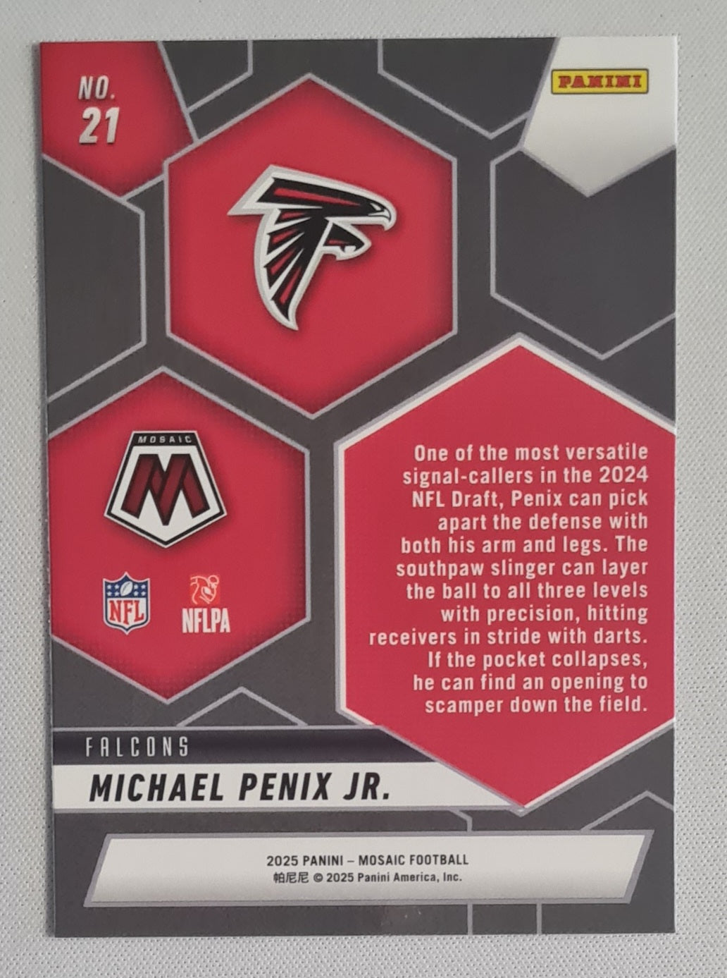 Michael Penix Jr. - 2025 Panini Mosaic Montage #21
