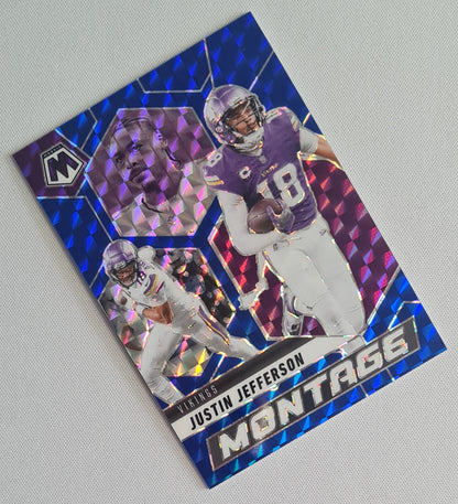 Justin Jefferson - 2025 Panini Mosaic Montage Blue /99 #27