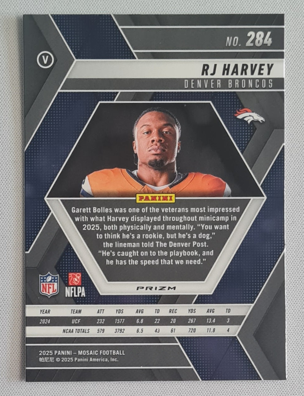 TJ Harvey - 2025 Panini Mosaic (RC) #284