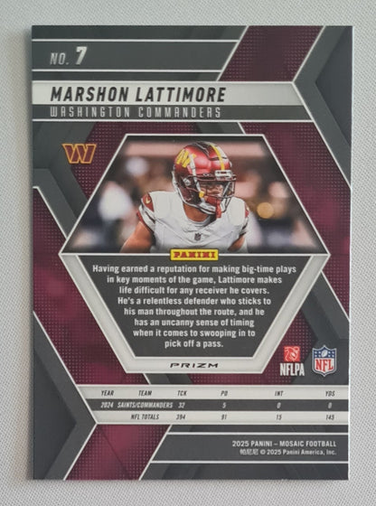 Marshon Lattimore - 2025 Panini Mosaic #7