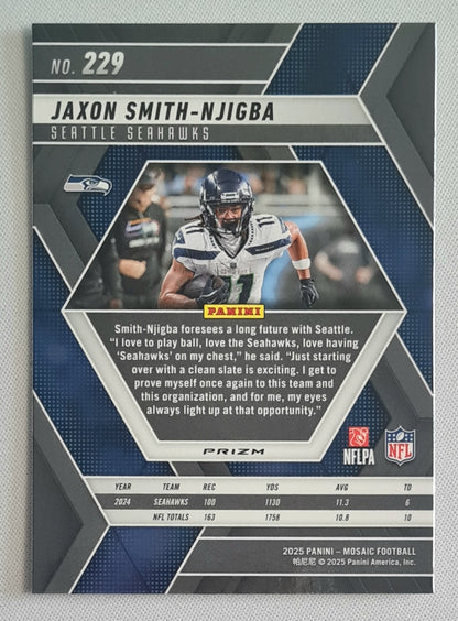 Jaxon Smith-Njigba  - 2025 Panini Mosaic #229
