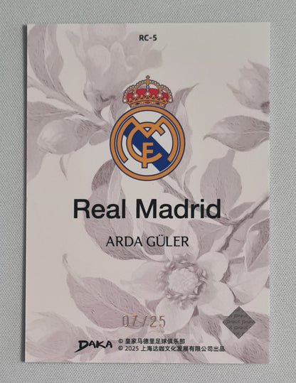 Arda Guler - 2025 Daka Real Madrid #RC-5 /25