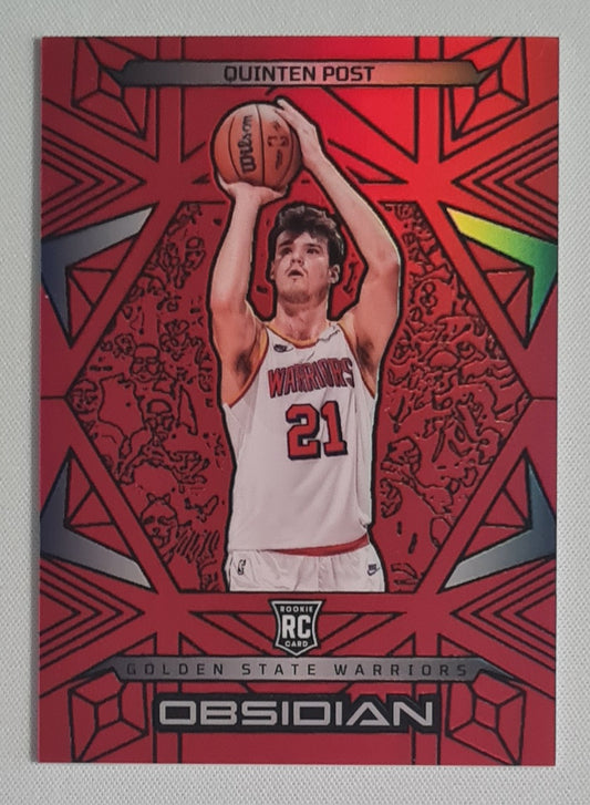 Quinten Post - 2024/25 Panini Obsidian Basketball NBA Golden State Warriors (RC) #170