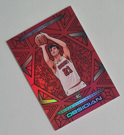 Quinten Post - 2024/25 Panini Obsidian Basketball NBA Golden State Warriors (RC) #170