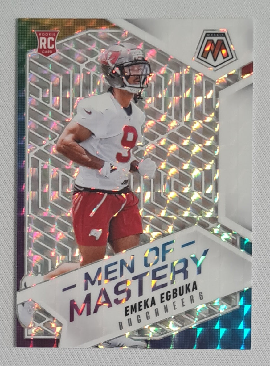 Emeka Egbuka - 2025 Panini Mosaic NFL Football Men of Mastery - Tampa Bay Buccaneers (RC) #15