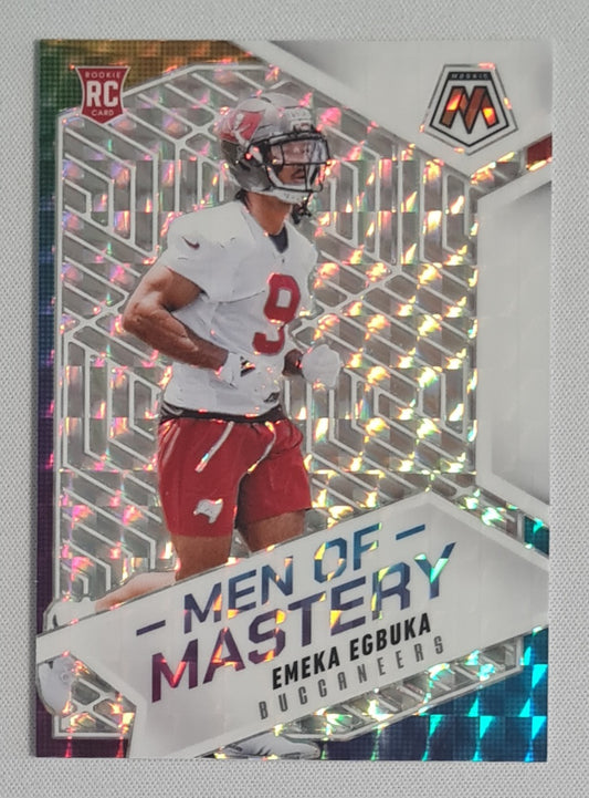 Emeka Egbuka - 2025 Panini Mosaic NFL Football Men of Mastery - Tampa Bay Buccaneers (RC) #15