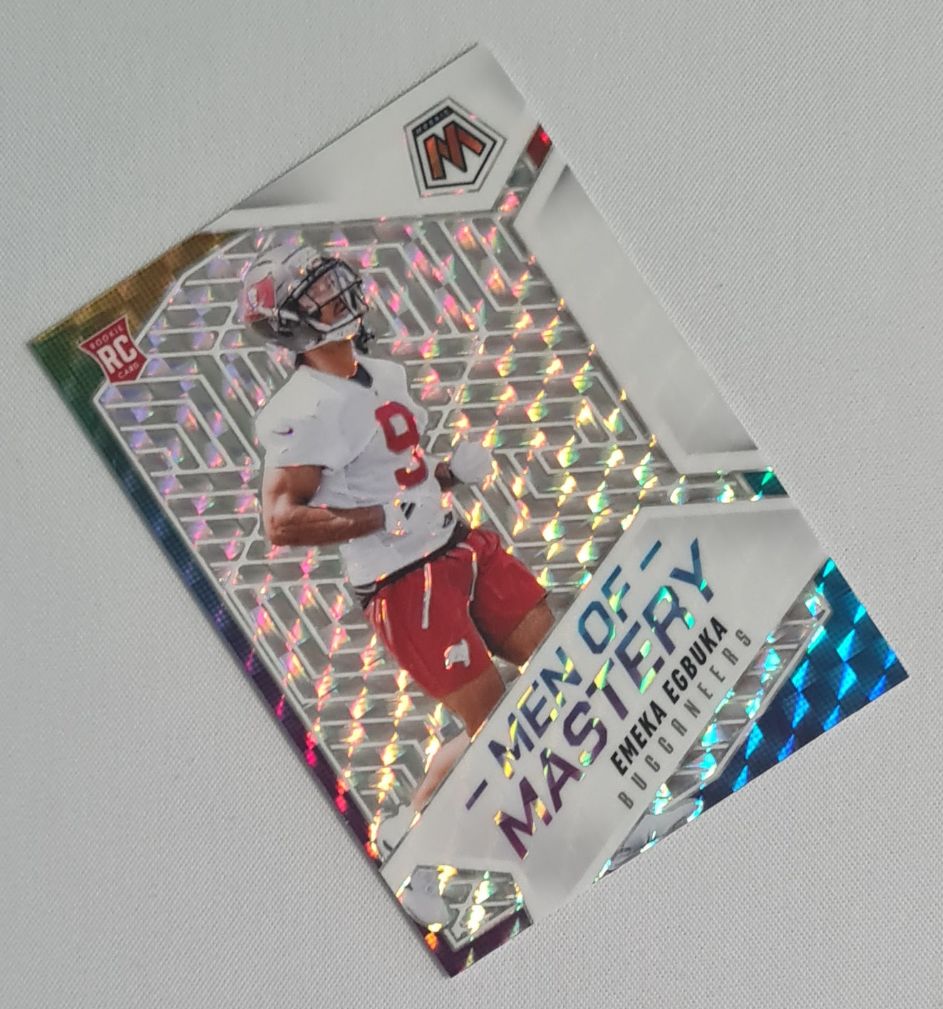 Emeka Egbuka - 2025 Panini Mosaic NFL Football Men of Mastery - Tampa Bay Buccaneers (RC) #15