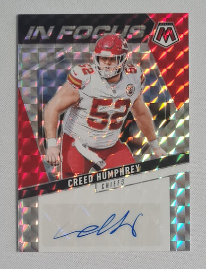 Creed Humphrey - 2025 Panini Mosaic NFL Football In Focus - Kansas City Chiefs #IFS-CHY /Auto