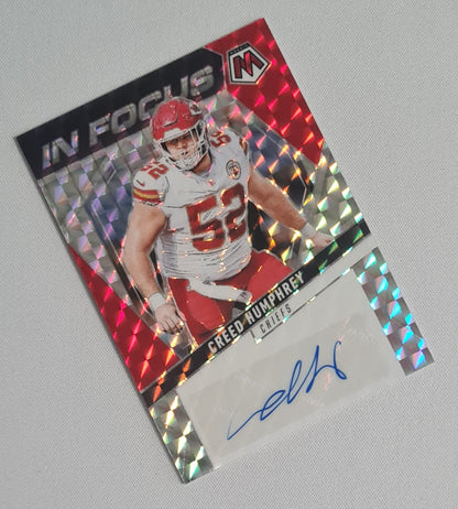Creed Humphrey - 2025 Panini Mosaic NFL Football In Focus - Kansas City Chiefs #IFS-CHY /Auto