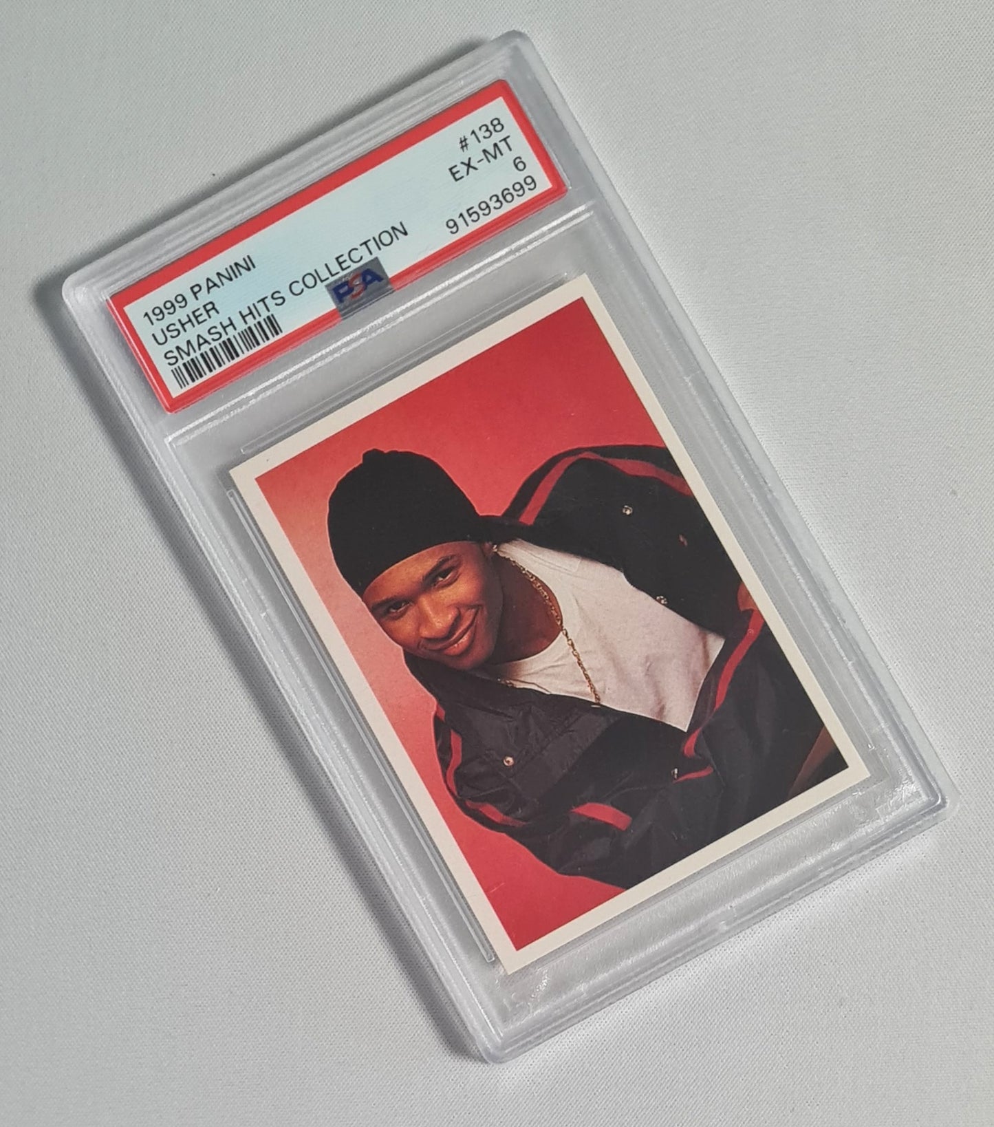 Usher - 1999 Panini Smash Hits Collection #138 PSA 6