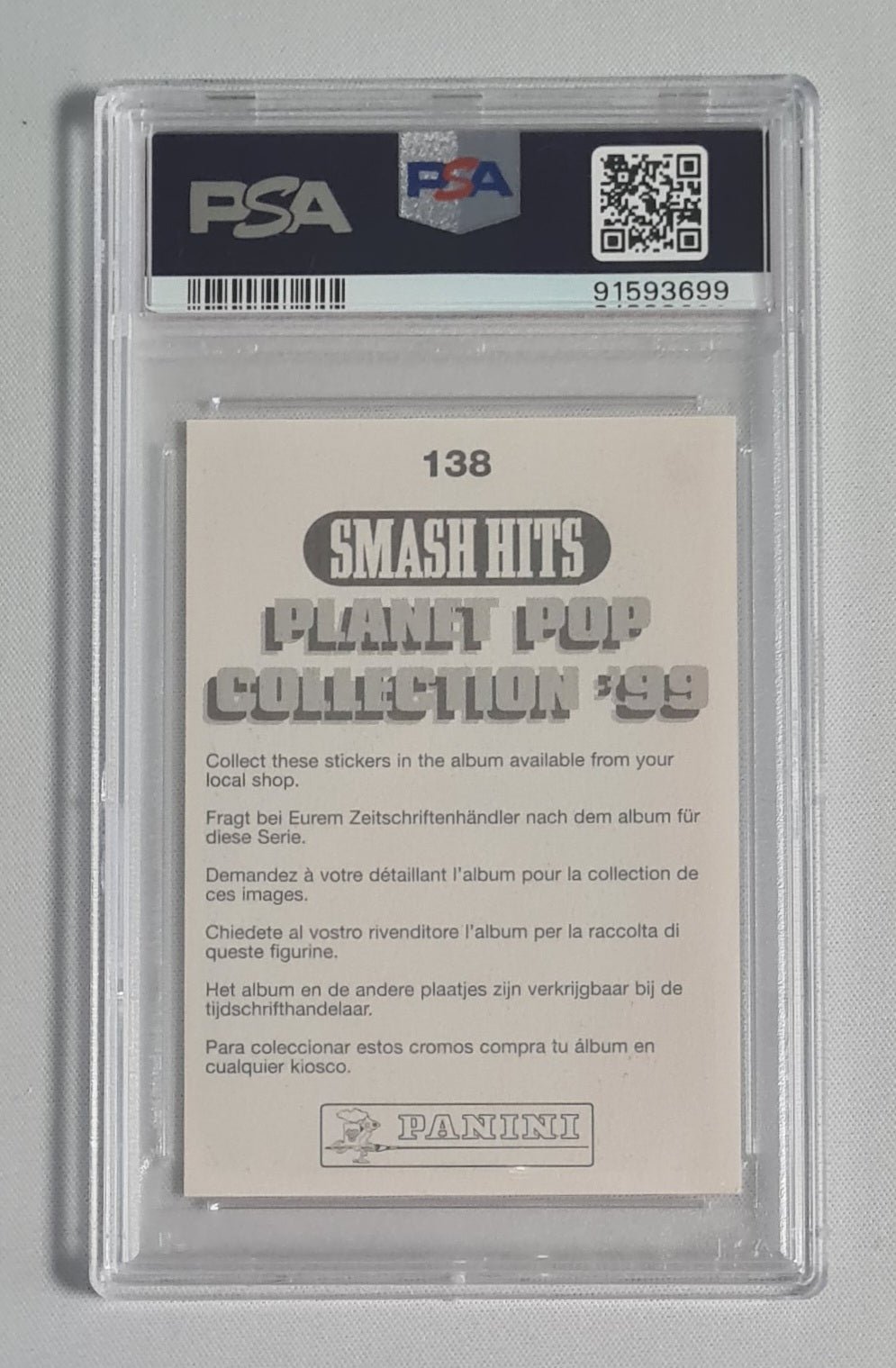 Usher - 1999 Panini Smash Hits Collection #138 PSA 6