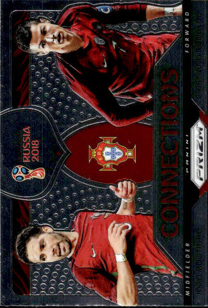 Cristiano Ronaldo & Joao Moutinho - 2018 Panini Prizm World Cup Connections #C-16 Portugal