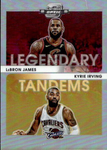 LeBron James & Kyrie Irving - 2022/23 Panini Contenders Optic Legendary Silver Prizm #19 Cleveland Cavaliers