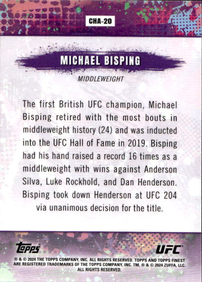 Michael Bisping - 2024 Topps Finest UFC Chaos #CHA-20