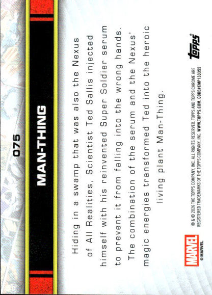 Man-Thing - 2025/26 Topps Chrome Marvel #75