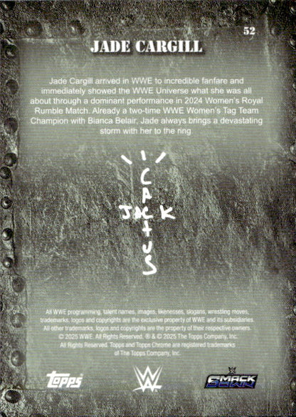 Jade Cargill - 2025 Topps Chrome WWE x Cactus Jack #52