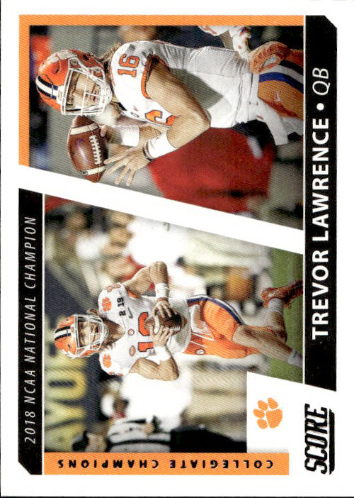 Trevor Lawrence - 2021 Panini Score Football Collegiate Champions #CC10 Clemson