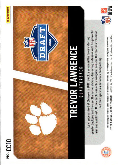 Trevor Lawrence - 2021 Panini Score Football Collegiate Champions #CC10 Clemson
