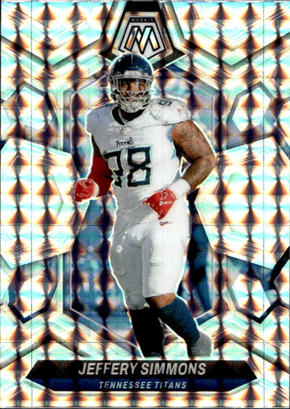Jeffrey Simmons - 2024 Panini Mosaic Silver Prizm #215 Tennessee Titans