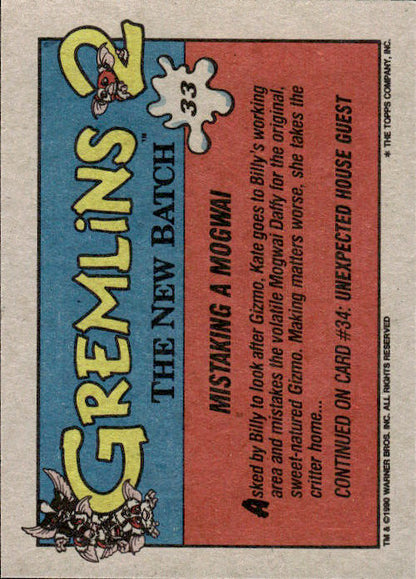 Gremlins 2 - 1990 Topps The New Batch Mistaking A Mogwai #33
