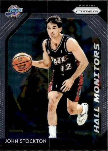 John Stockton - 2018/19 Panini Prizm Basketball Hall Monitors #7 Utah Jazz