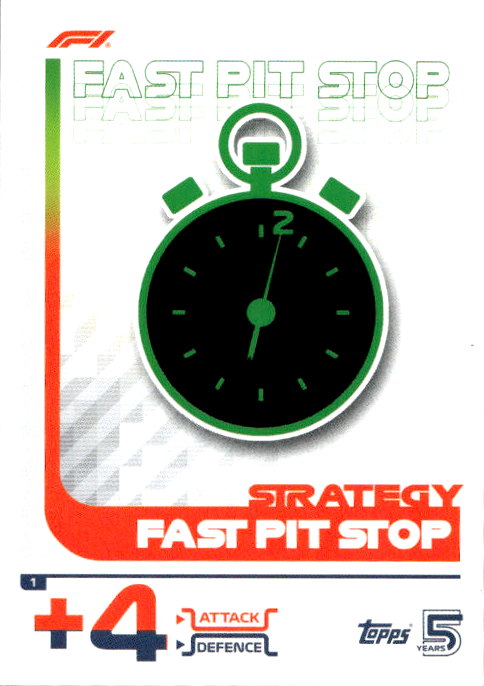 Fast Pit Stop - 2024 Topps F1 Turbo Match Attax Strategy #1