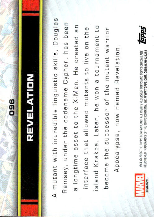 Revelation - 2025/26 Topps Chrome Marvel #96