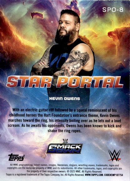 Kevin Owens - 2025 Topps WWE Universe Star Portal #SPO-8