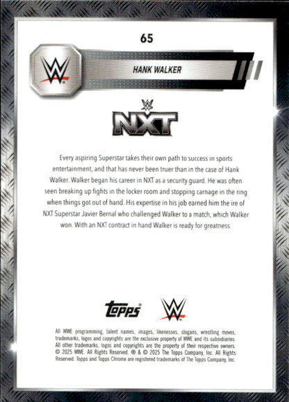 Hank Walker - 2025 Topps Chrome WWE Hyper #65